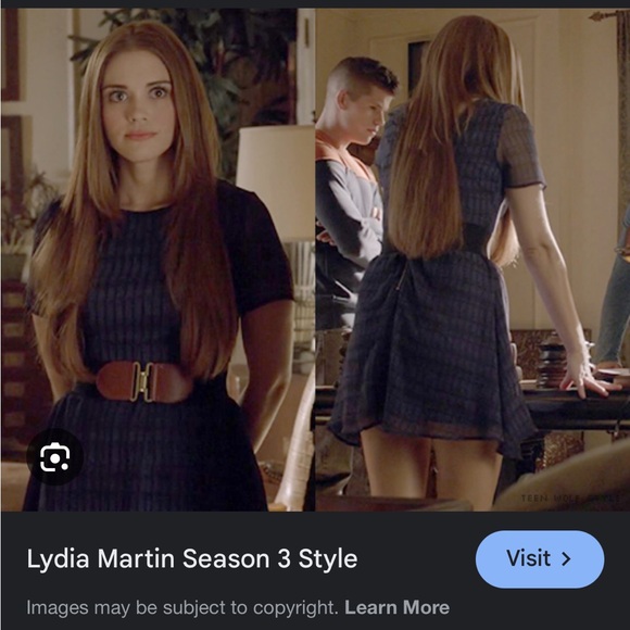 LYDIA MARTIN TEEN WOLF SEASON 3 BLUE DRESS - Picture 2 of 3